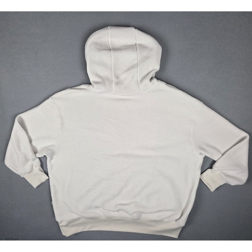 Nike Hoodie Women's Extra Large White Fleece Plush Oversized Sportswear Pullover - Picture 3 of 10